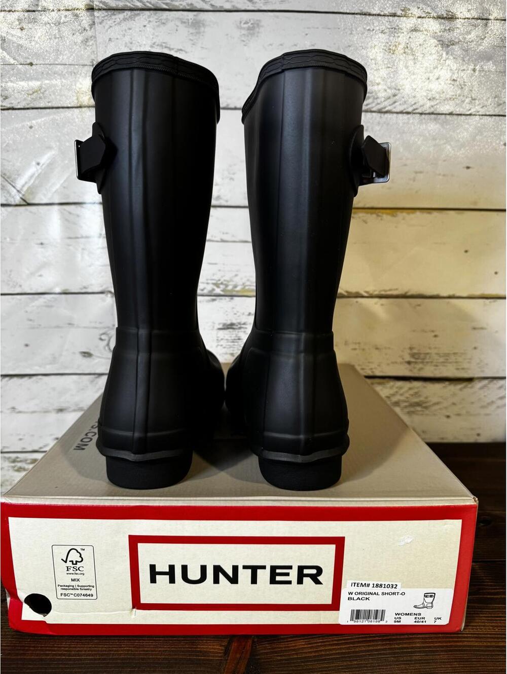 Hunter W Original Short Black Women's 9 NIB - Picture 2 of 4